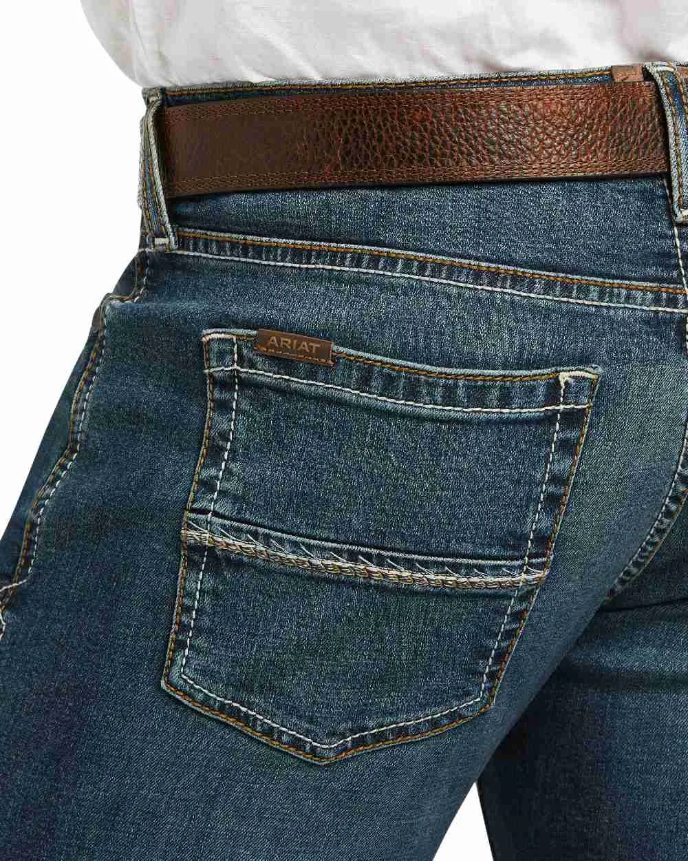 Ariat Mens M8 Modern Tekstretch Sebastian Slim Leg Jeans Classic Blue Jeans Men