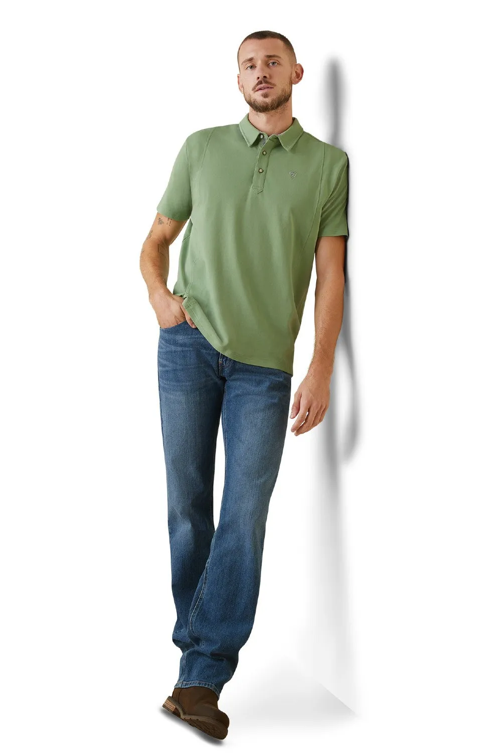 Ariat Mens Medal Polo Shirt Ariat Button Down Shirts