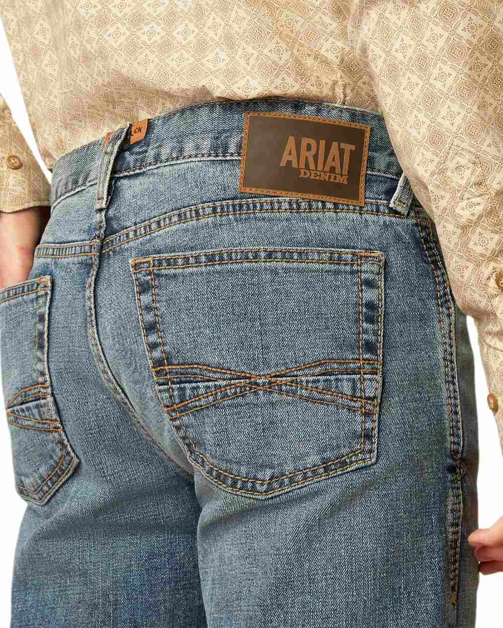 Ariat Mens Modern Brickell Slim Leg Jeans Classic Blue Jeans Men