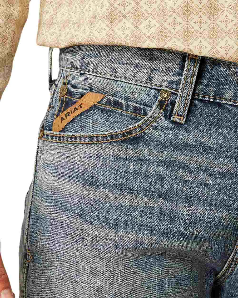Ariat Mens Modern Brickell Slim Leg Jeans Classic Blue Jeans Men