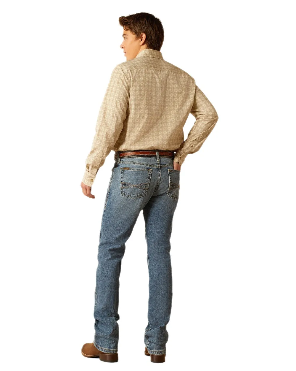 Ariat Mens Modern Brickell Slim Leg Jeans Classic Blue Jeans Men