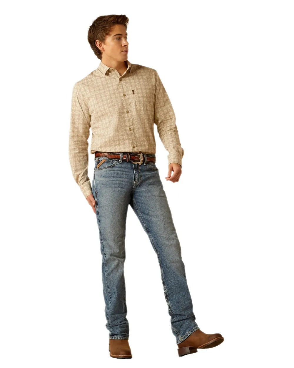 Ariat Mens Modern Brickell Slim Leg Jeans Classic Blue Jeans Men