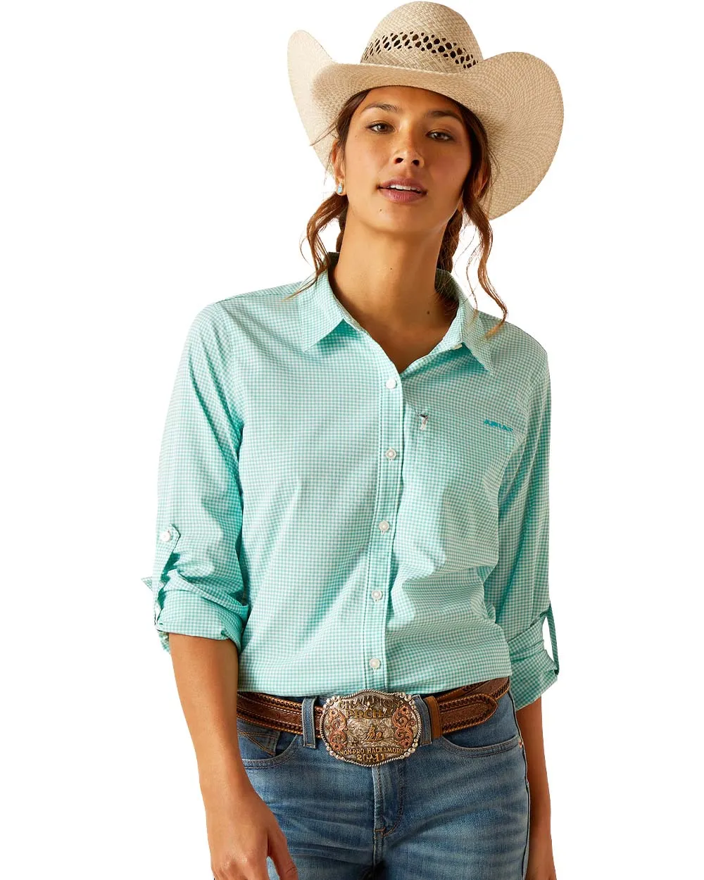 Ariat Womens VentTEK Stretch Long Sleeve Shirt Men's Farming Plaid Shirts
