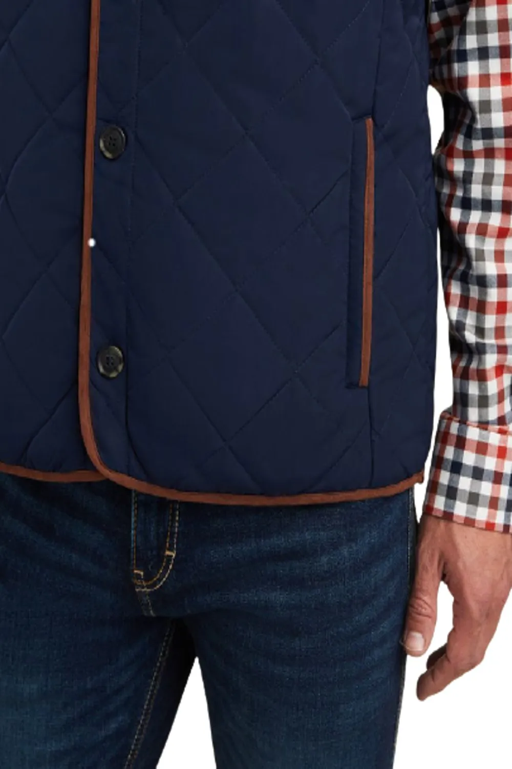 Ariat Woodside Quilted Vest Long Sleeve Cotton Shirts