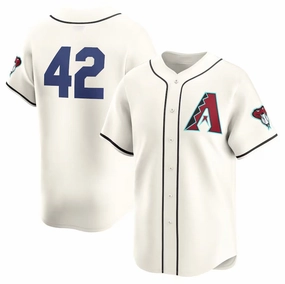 Arizona Diamondbacks 2024 #42 Jackie Robinson Day Home Limited Jersey a?? White Stitches Baseball Jerseys