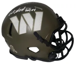 Art Monk Signed Washington Commanders STS Mini Helmet