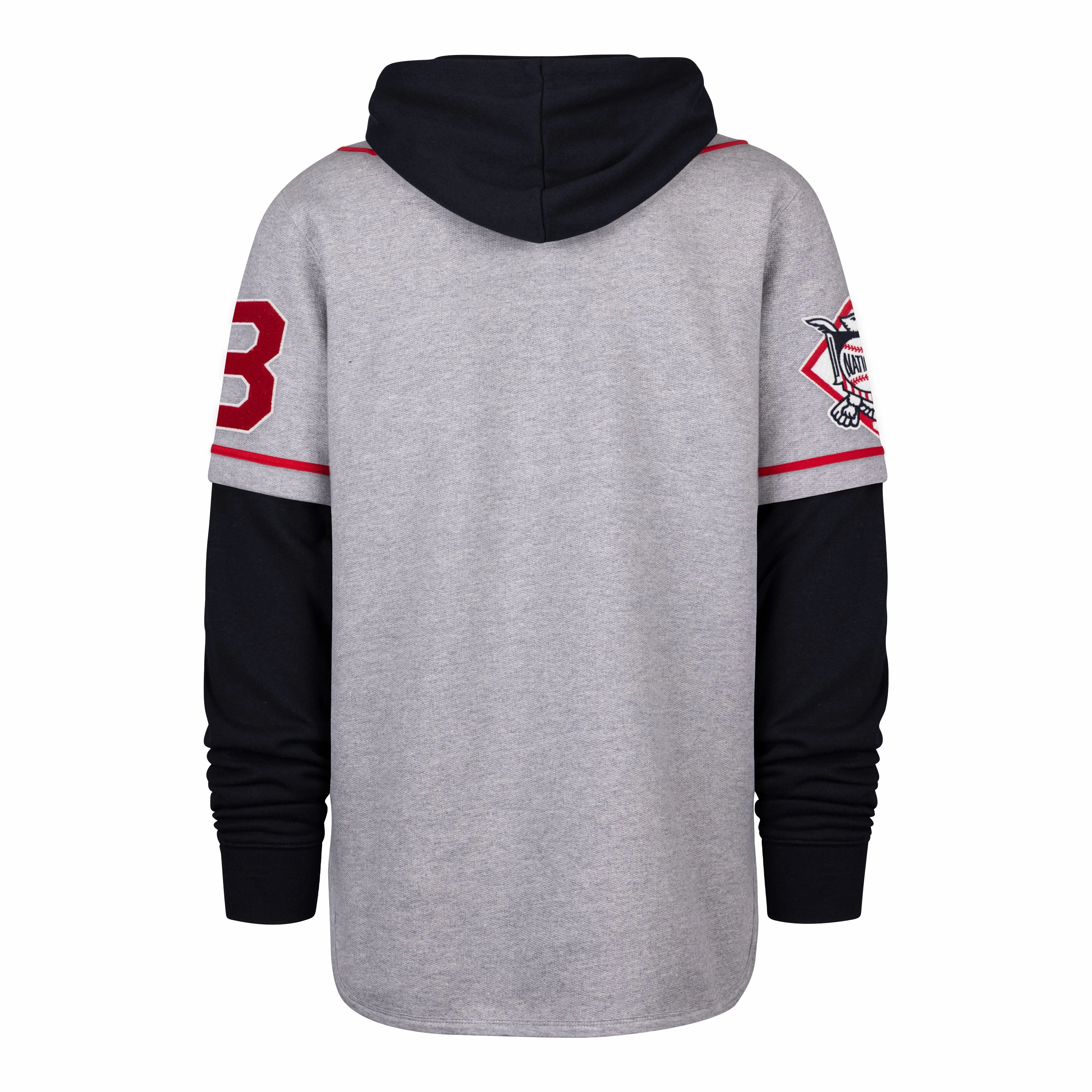 ATLANTA BRAVES COOPERSTOWN GAME FELT FIFTIES '47 SHORTSTOP PULLOVER HOOD