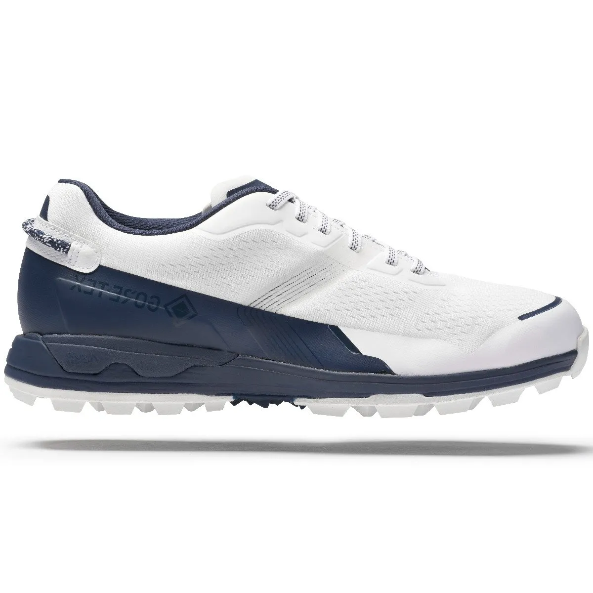 Mizuno Mzu En Gore-Tex Spikeless Waterproof Shoes - White/Navy Back To School Sale Flash Sale