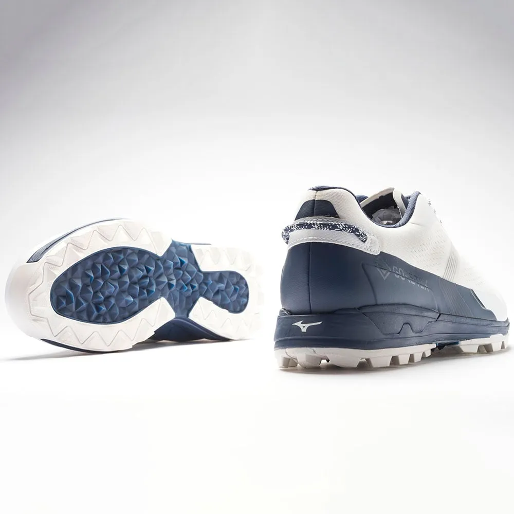 Mizuno Mzu En Gore-Tex Spikeless Waterproof Shoes - White/Navy Hit Your Next Level Move Beyond Ordinary