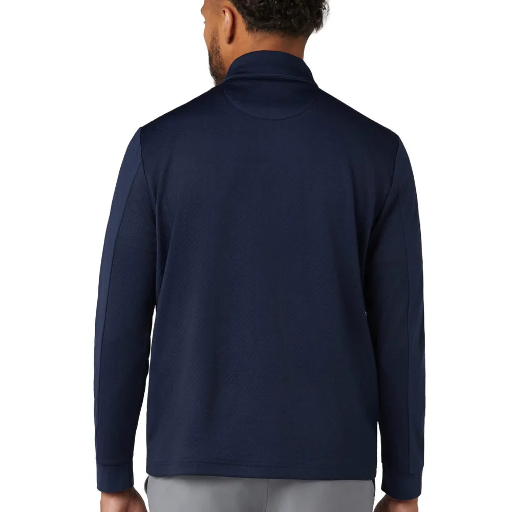 Original Penguin Lightweight Mixed Media 1/4 Zip - Black Iris The Fast Lane Choice