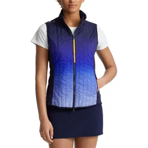 Own the Moment Made to Move Rlx Ralph Lauren Women'S Quilted Hybrid Full Zip Vest - Active Ombre