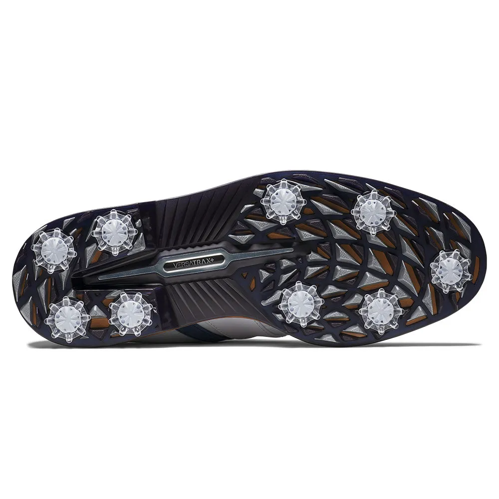 Halloween Sale Footjoy Premiere Series Packard Lx Spiked Waterproof Shoes - White/Navy/White