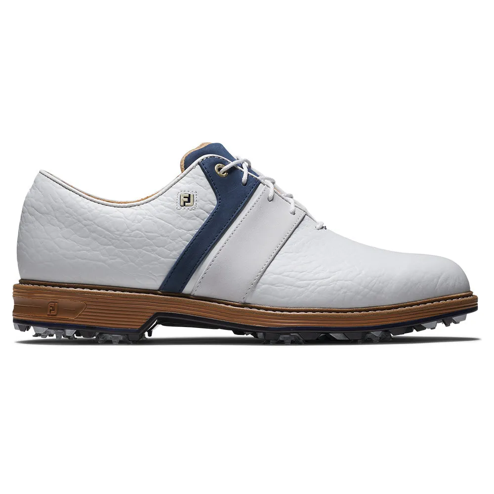 Be Unstoppable Steal Footjoy Premiere Series Packard Lx Spiked Waterproof Shoes - White/Navy/White