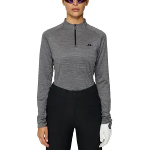 Break Boundaries Born to Stand Out J.Lindeberg Women'S Steffi Golf Mid-Layer - Dark Grey Melange