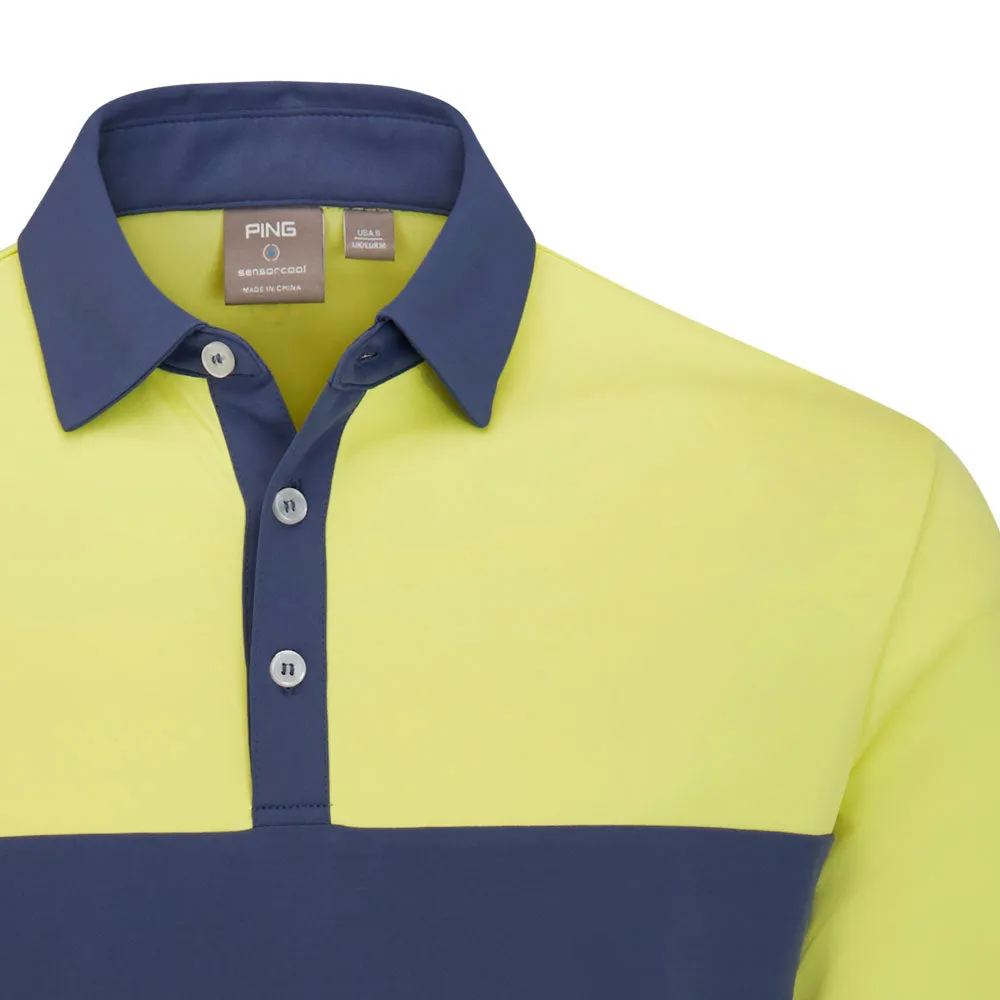 Ping Bodi Polo Shirt - Blue Indigo/Limelight Step into the Beat