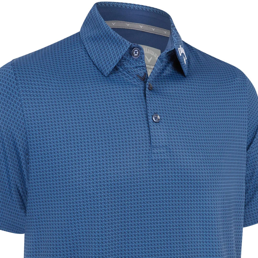 Callaway Odyssey Print Polo Shirt - Peacoat Black Friday Sale Move Beyond Ordinary
