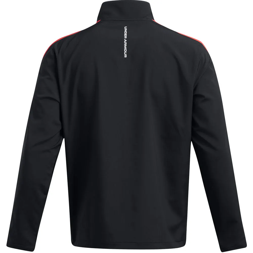 Performance Unleashed Under Armour Storm Windstrike 1/2 Zip Sweater - Black/Red