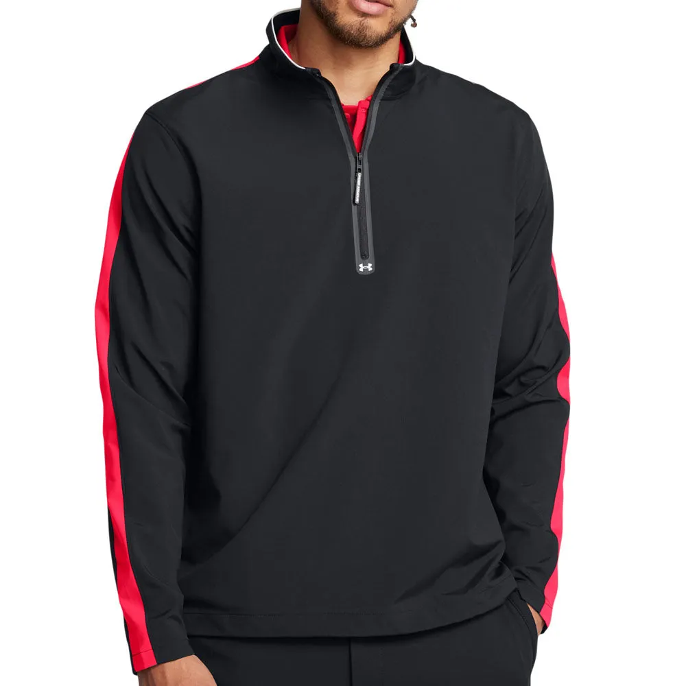 Made to Move Under Armour Storm Windstrike 1/2 Zip Sweater - Black/Red