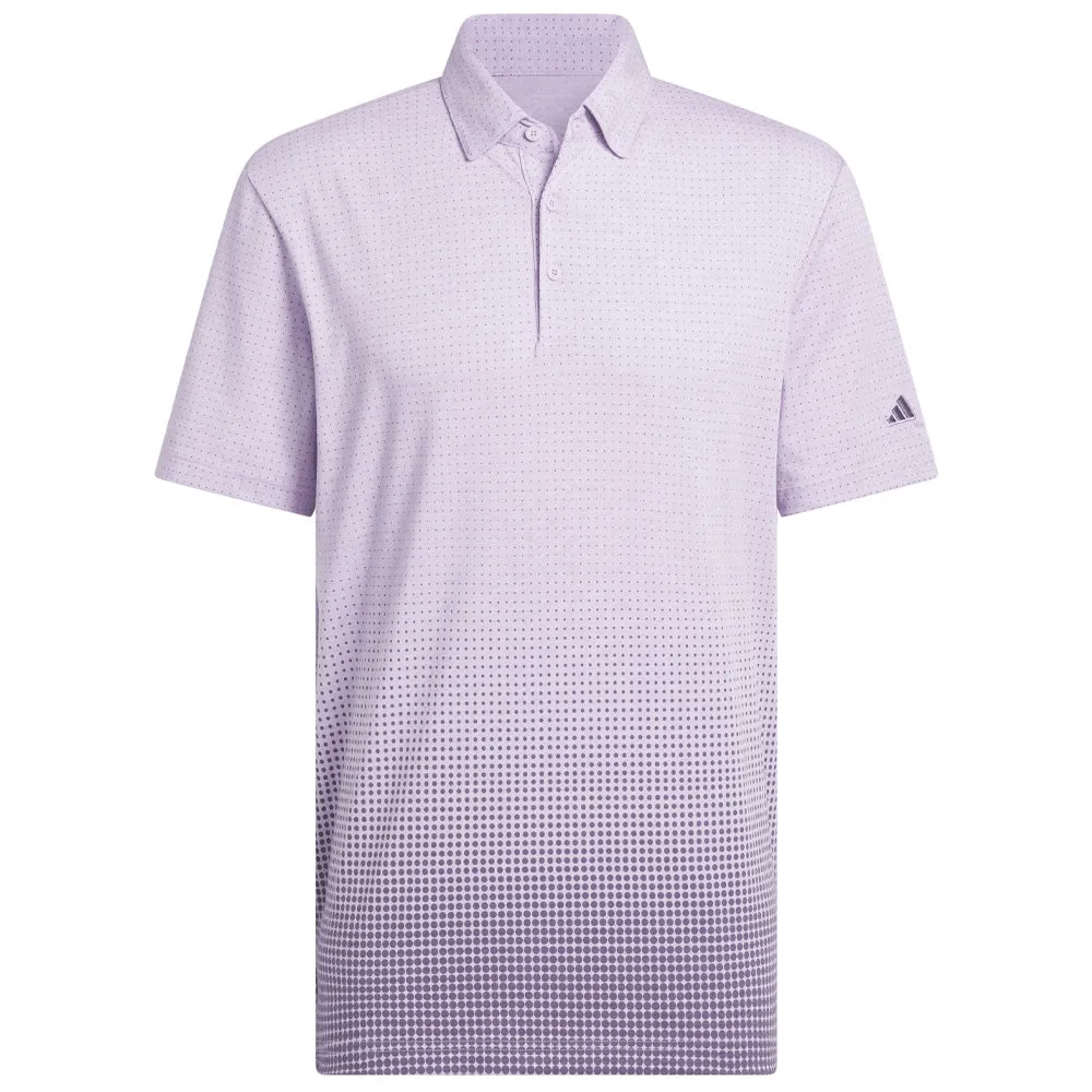 Made to Move Step Into Strength Adidas Go-To Rise Print Sleeve Logo Polo Shirt - Powder Plum