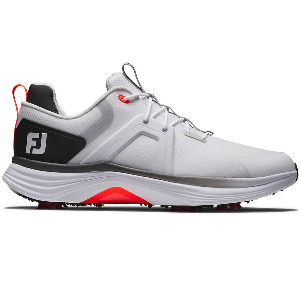 Affordable Footjoy Hyperflex Spiked Waterproof Shoes - White/Black/Red