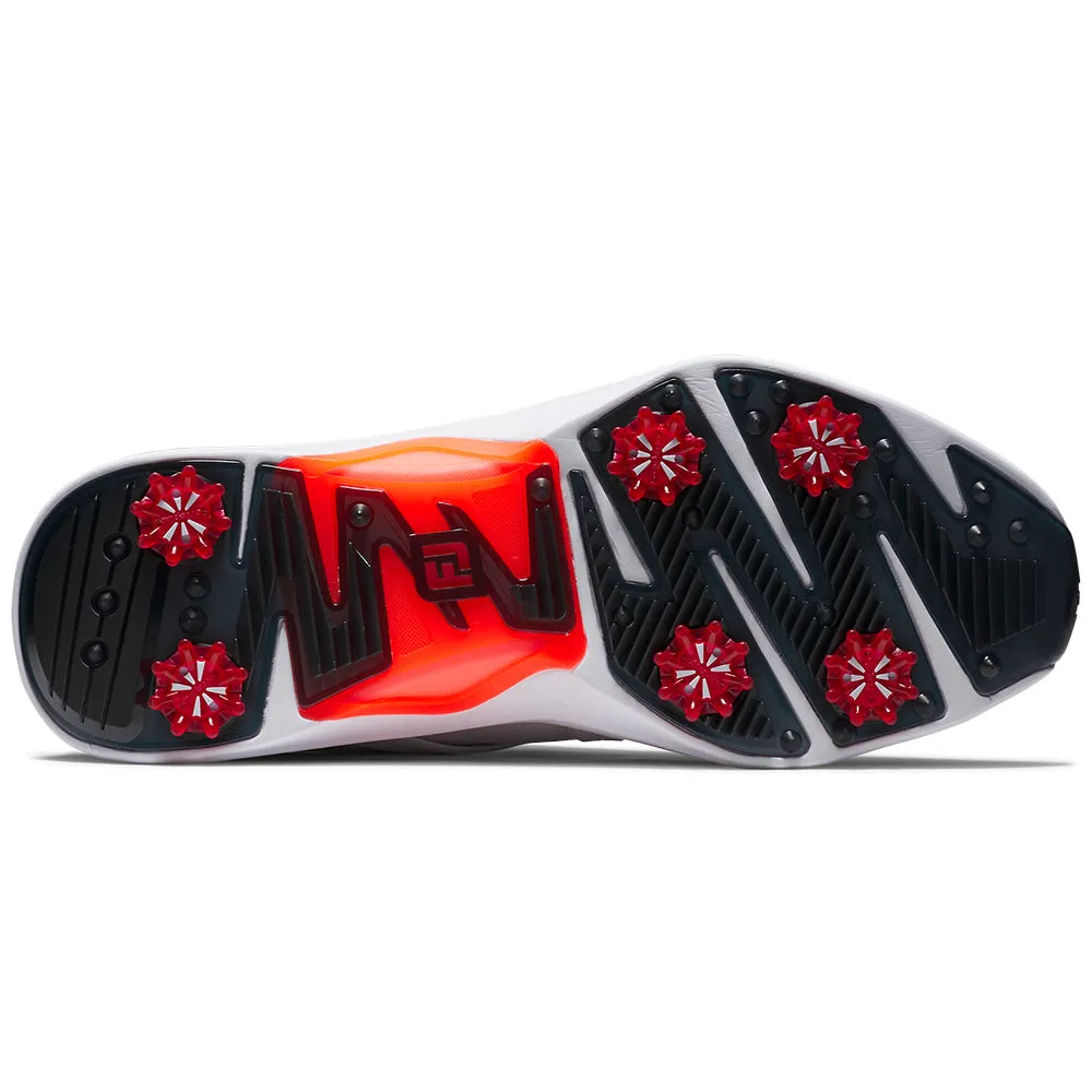 Bring the Heat Fuel Your Fire Footjoy Hyperflex Spiked Waterproof Shoes - White/Black/Red