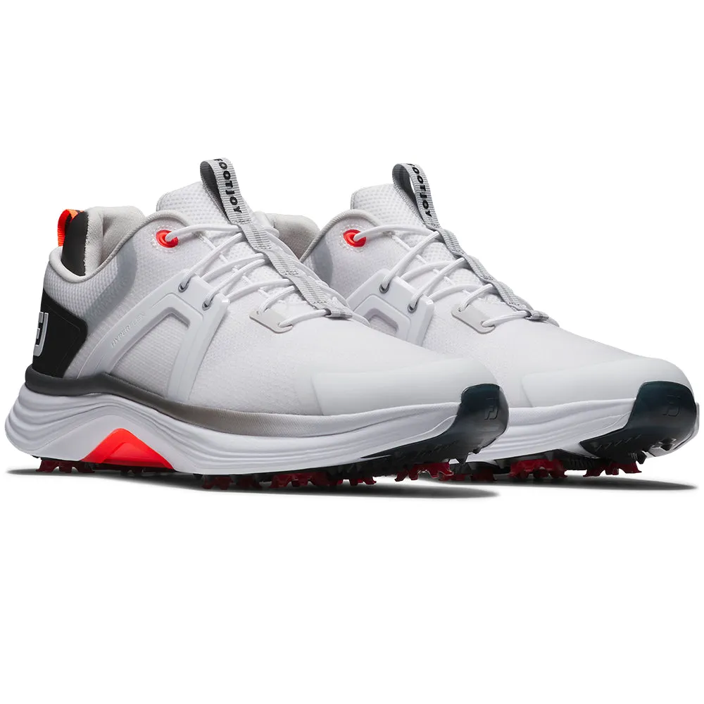 Not for the Ordinary Engineered for Speed Footjoy Hyperflex Spiked Waterproof Shoes - White/Black/Red