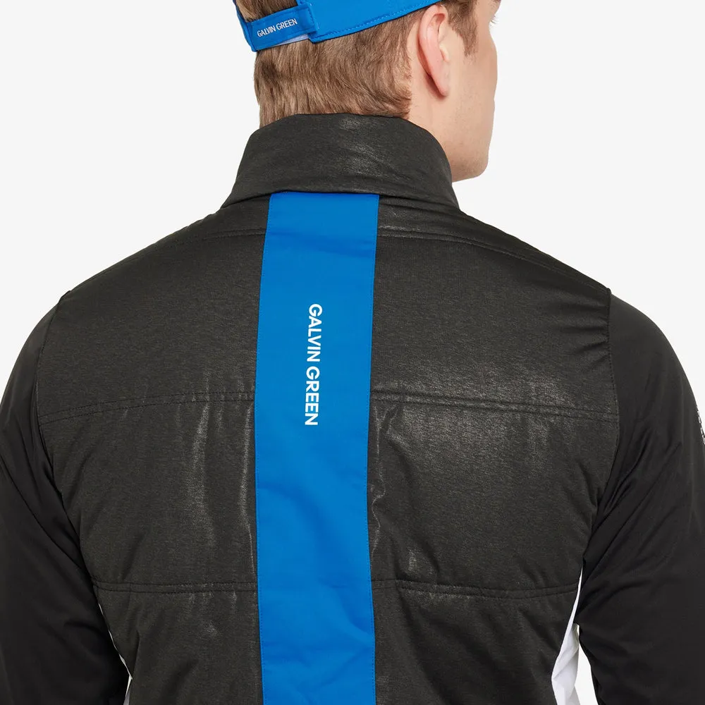 Steal Galvin Green Lennon Windproof Water Resistant Jacket - Black/White/Royal