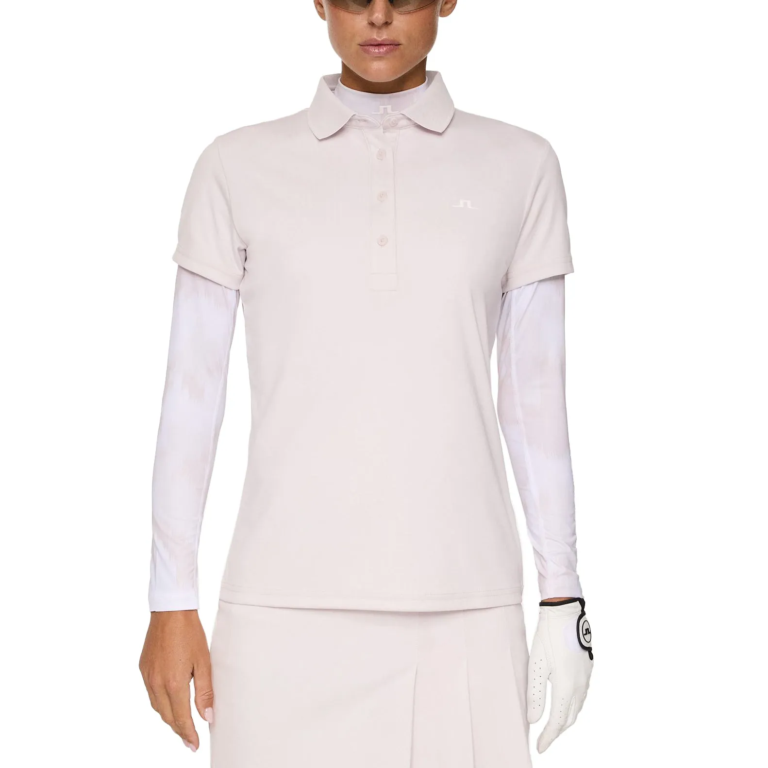 Made to Move J.Lindeberg Women'S Cassie Golf Polo Shirt - Grey Lilac