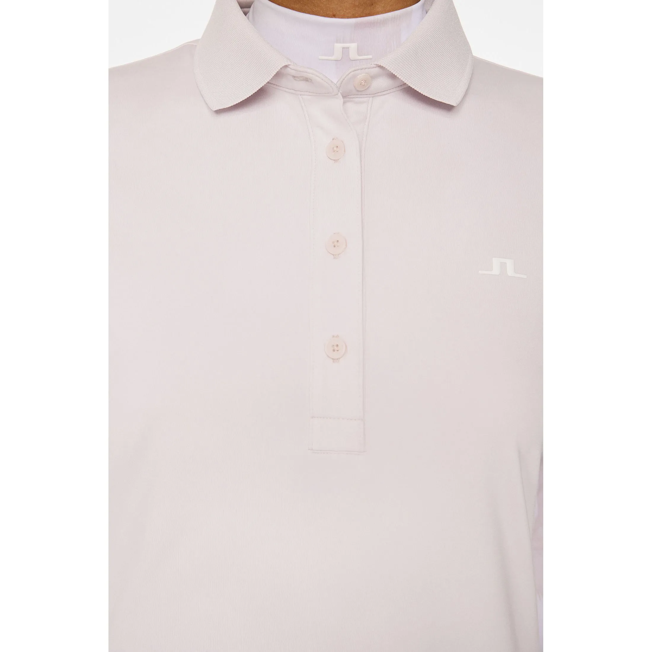 J.Lindeberg Women'S Cassie Golf Polo Shirt - Grey Lilac Made to Move Built to Move You