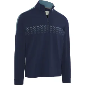 Callaway 1/4 Zip Block Chev Pullover - Peacoat Keep Going Strong Unleash Your Power