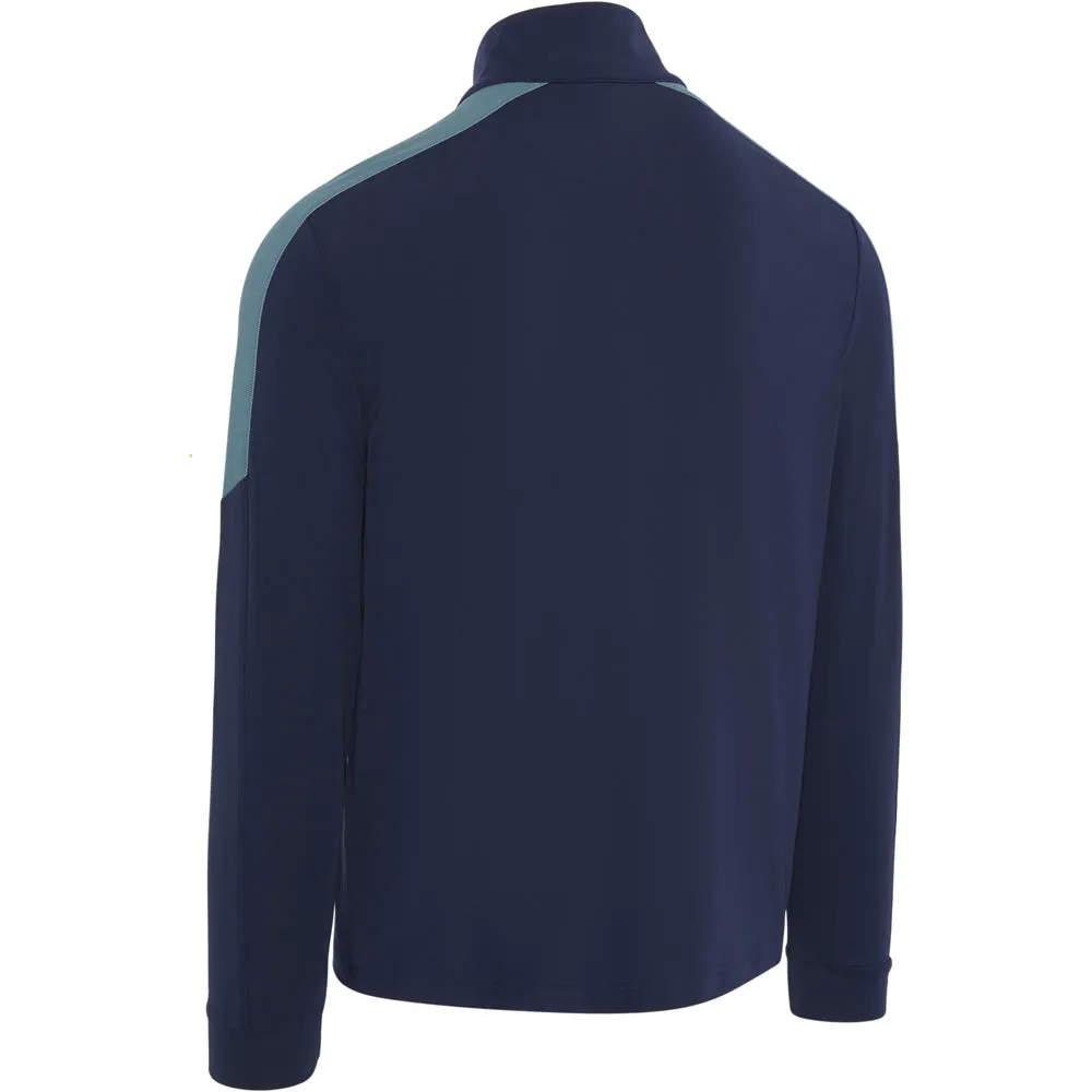 Own the Moment Born to Stand Out Callaway 1/4 Zip Block Chev Pullover - Peacoat
