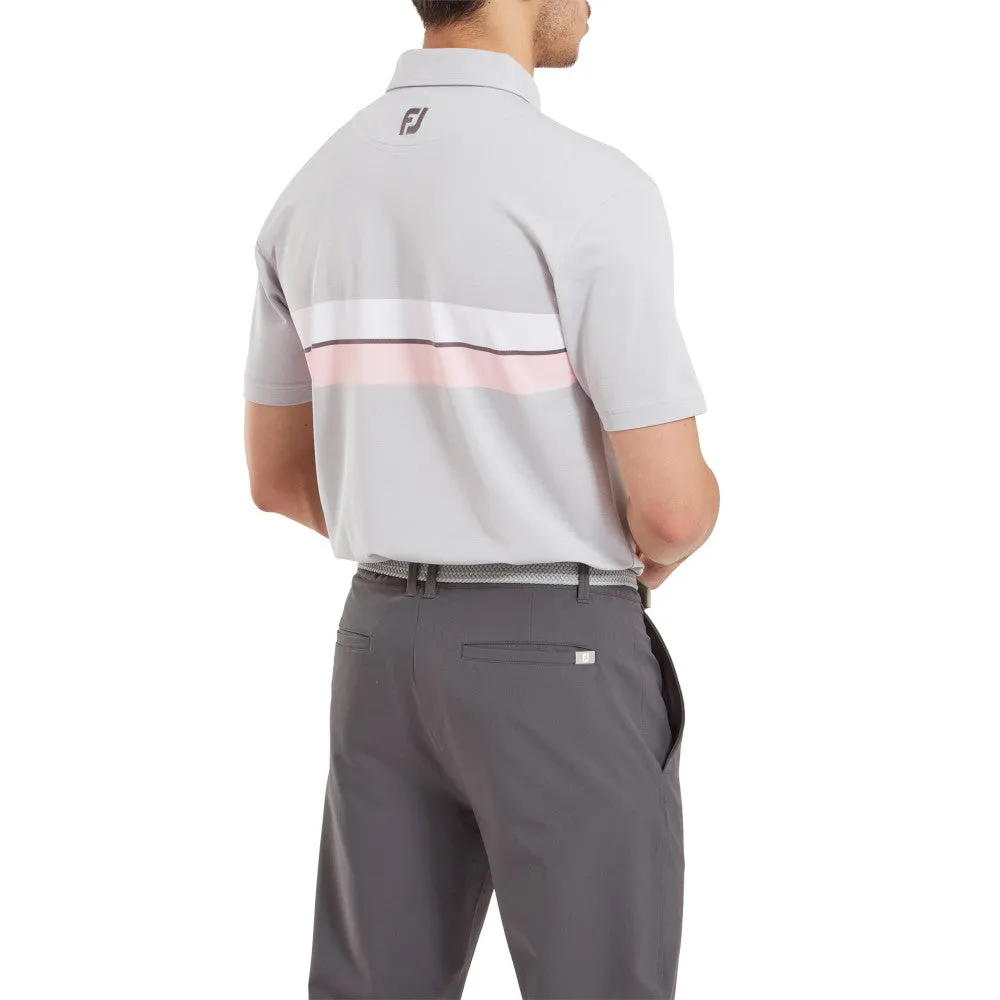 Biggest Sale of the Year Footjoy Double Chest Band Pique Polo Shirt - Grey