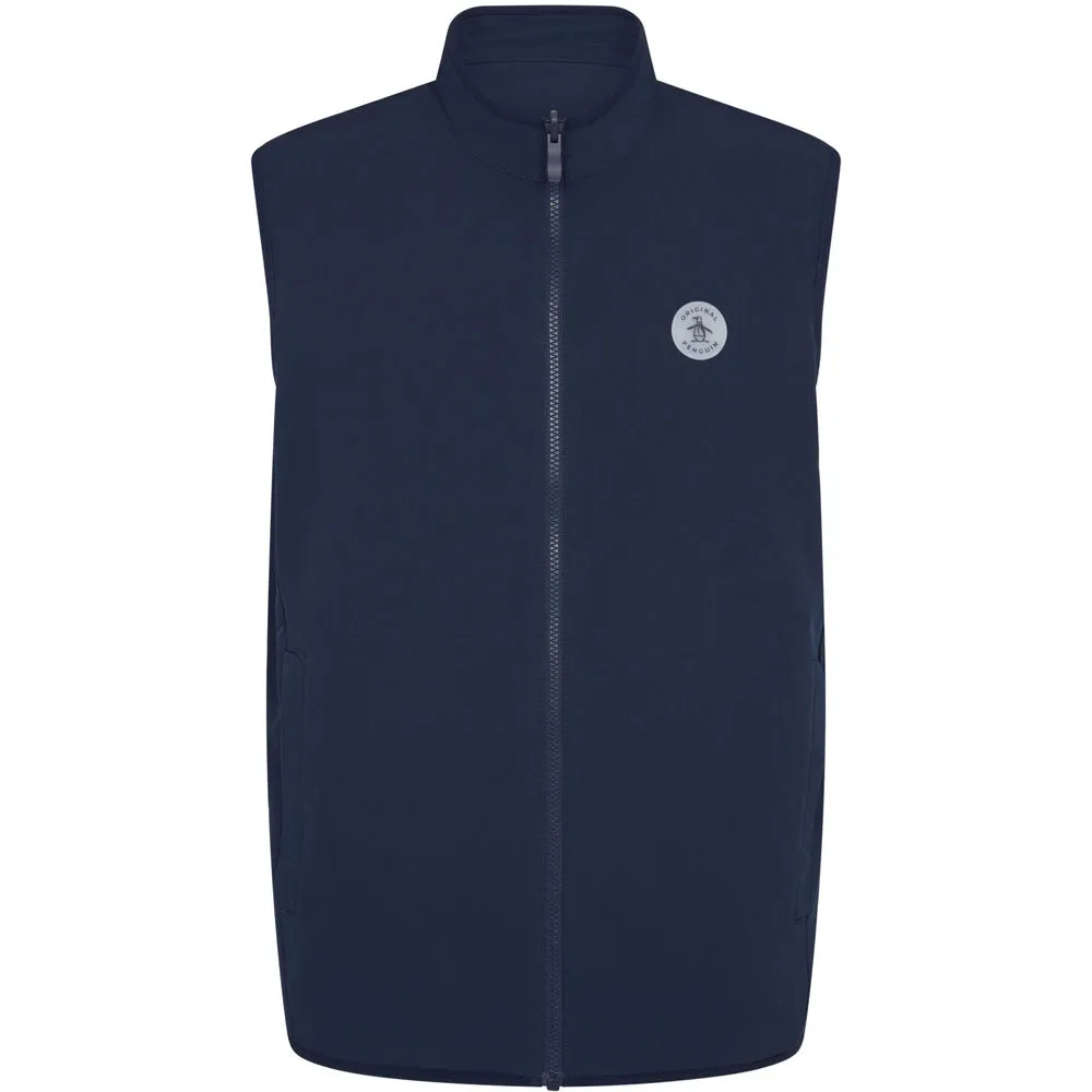 Original Penguin Lightweight Reversible Gilet - Black Iris Father's Day Sale Exclusive Deal