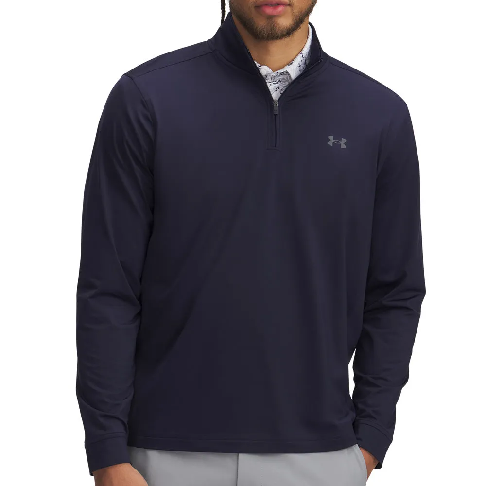 Keep Going Strong Push Beyond Limits Under Armour Drive 1/4 Zip Pullover - Midnight Navy/Castlerock
