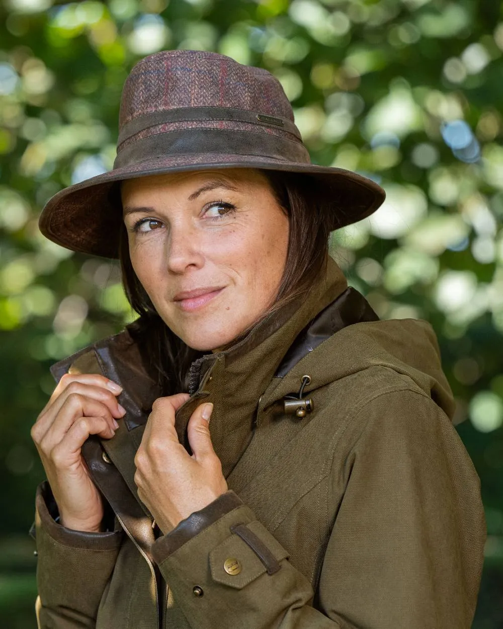 Baleno Caitlin Printed Tweed Hat Baleno Waterproof Hats