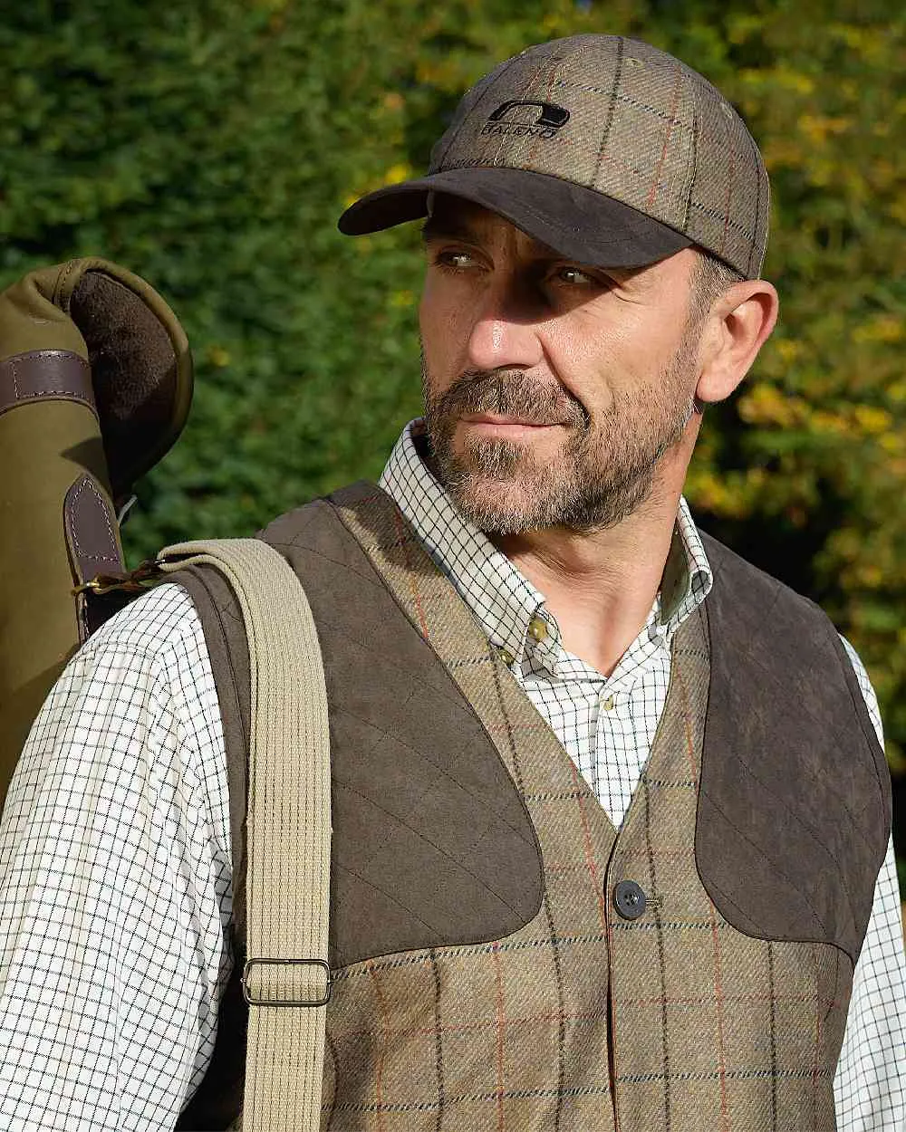 Baleno Edward Printed Tweed Cap Shooting Sun Hats