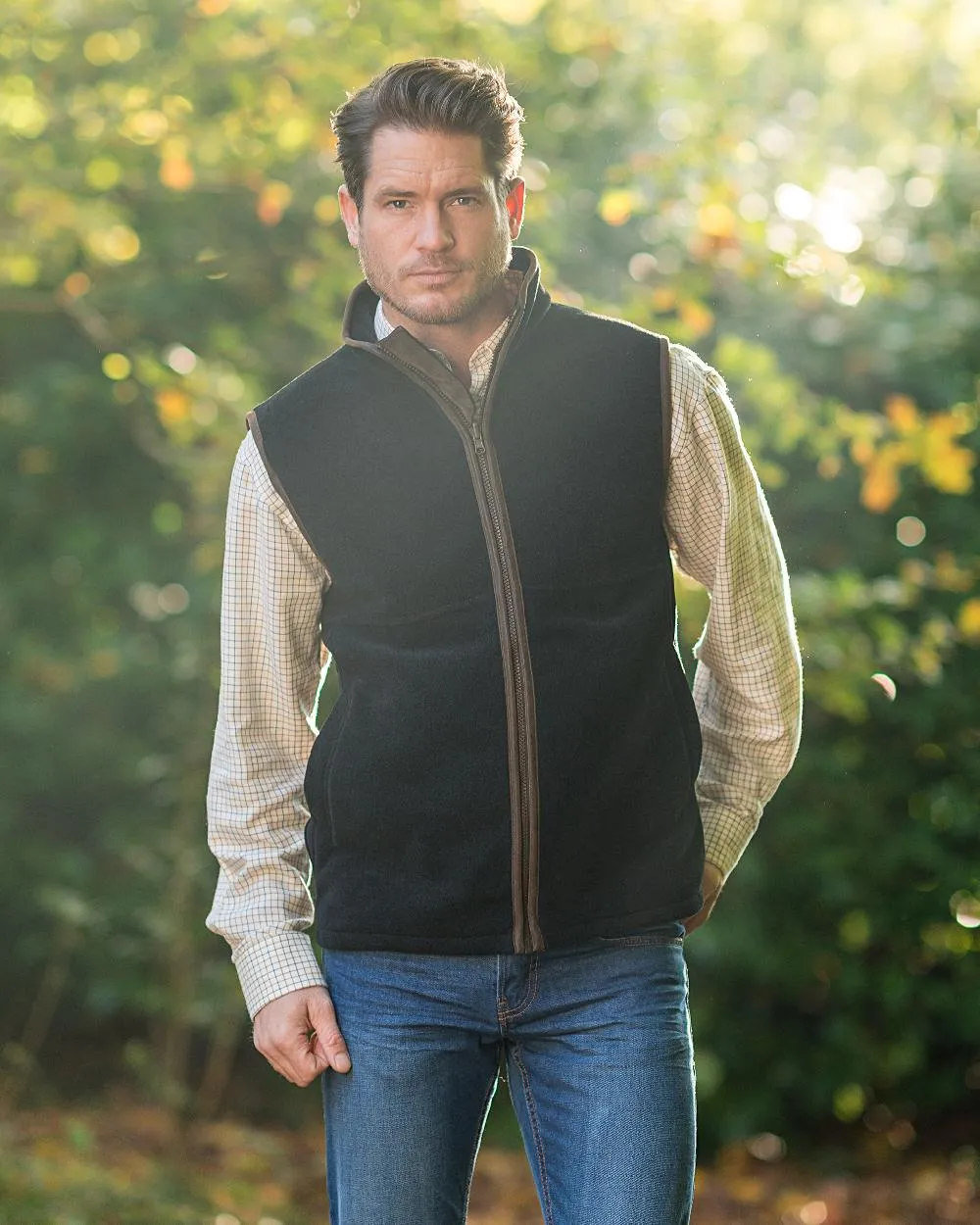 Baleno Harvey Fleece Gilet Long Sleeve Cotton Shirts