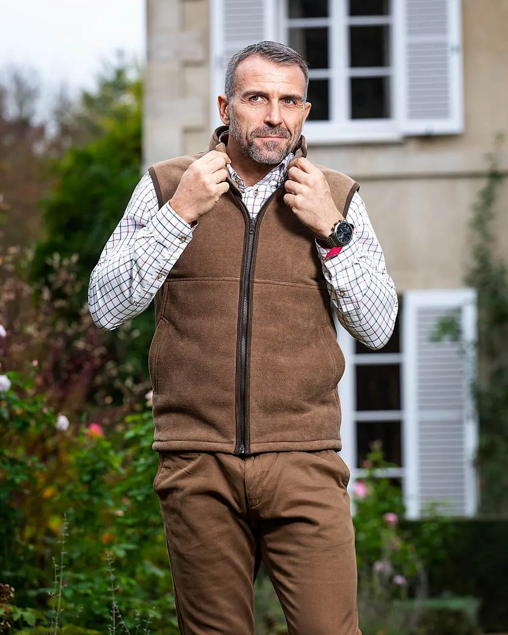 Baleno Harvey Fleece Gilet Long Sleeve Cotton Shirts