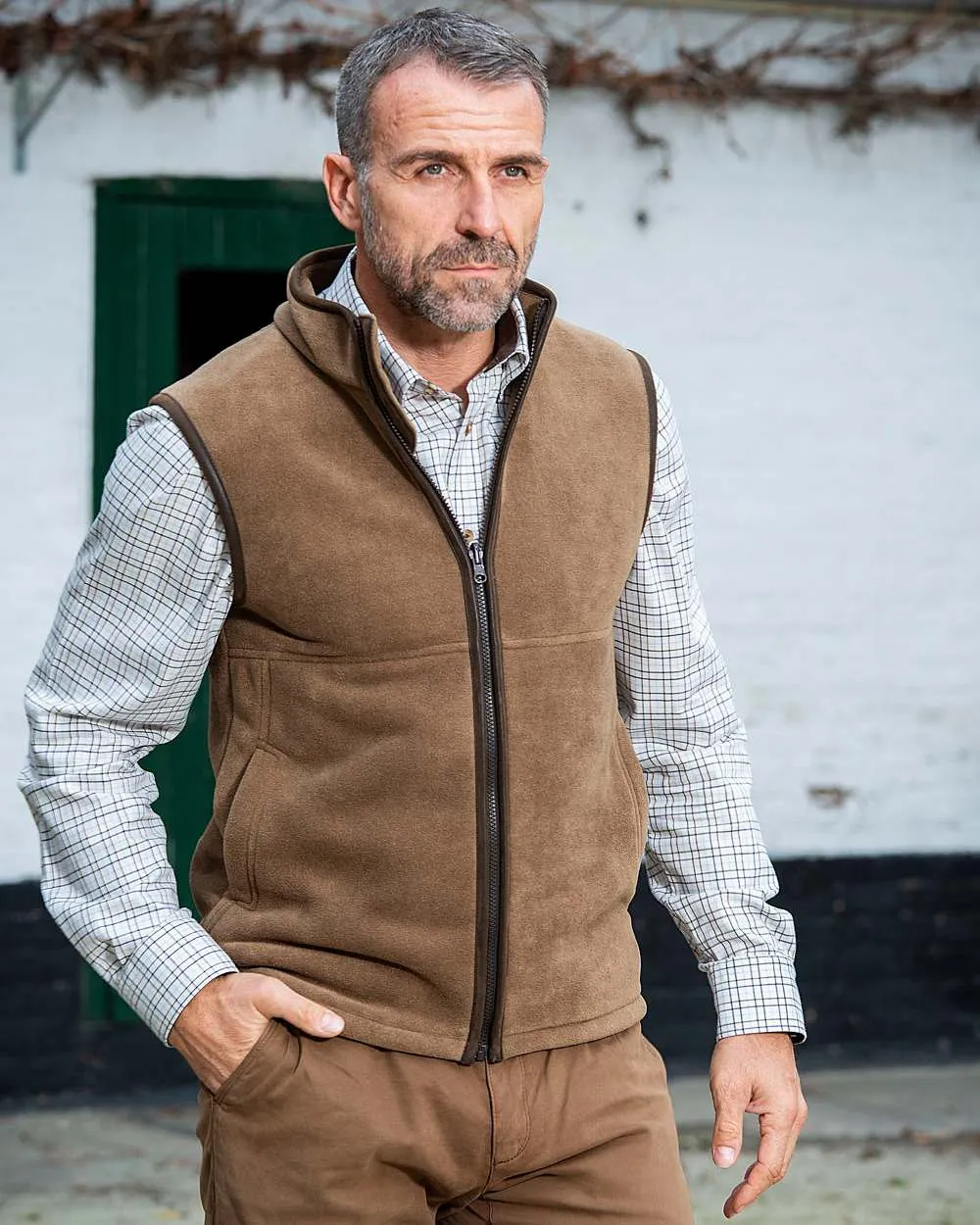 Baleno Harvey Fleece Gilet Tattersall Dress Shirts