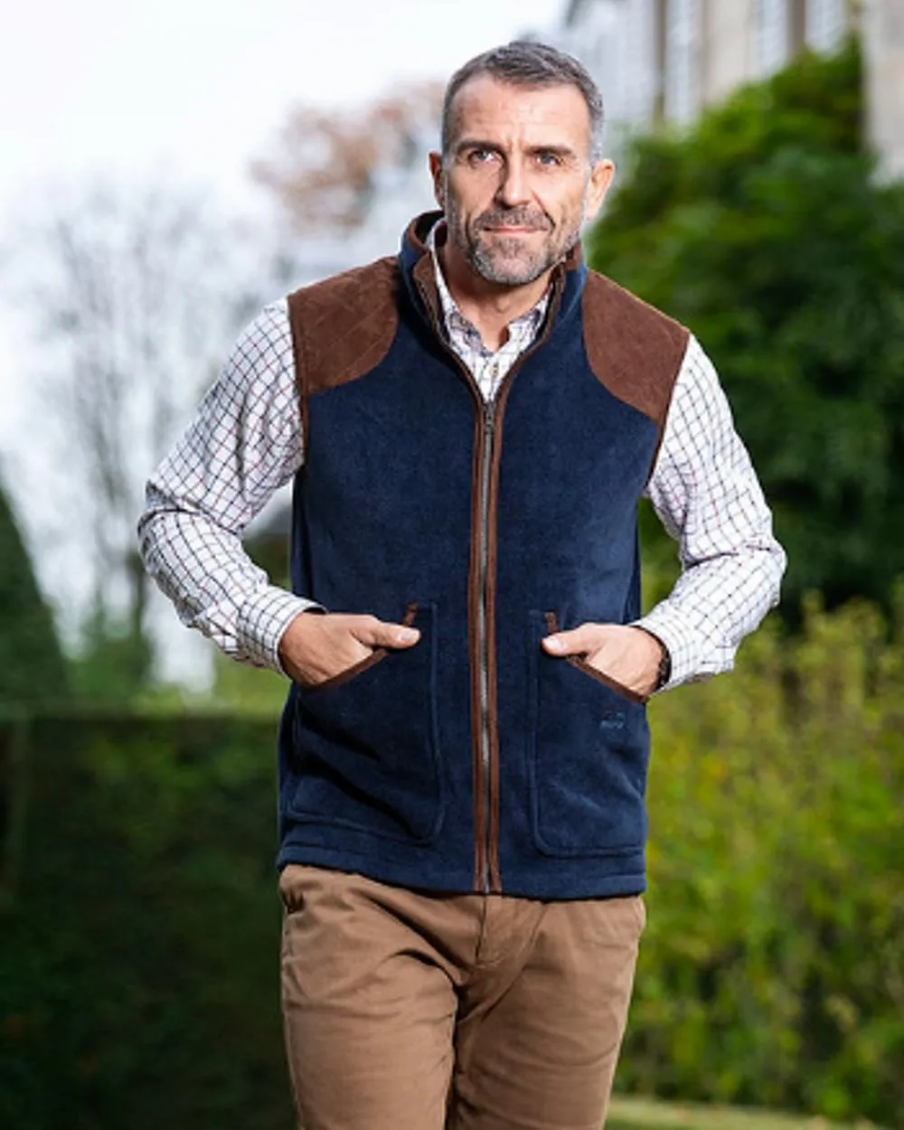 Baleno Newington Fleece Gilet Tattersall Dress Shirts