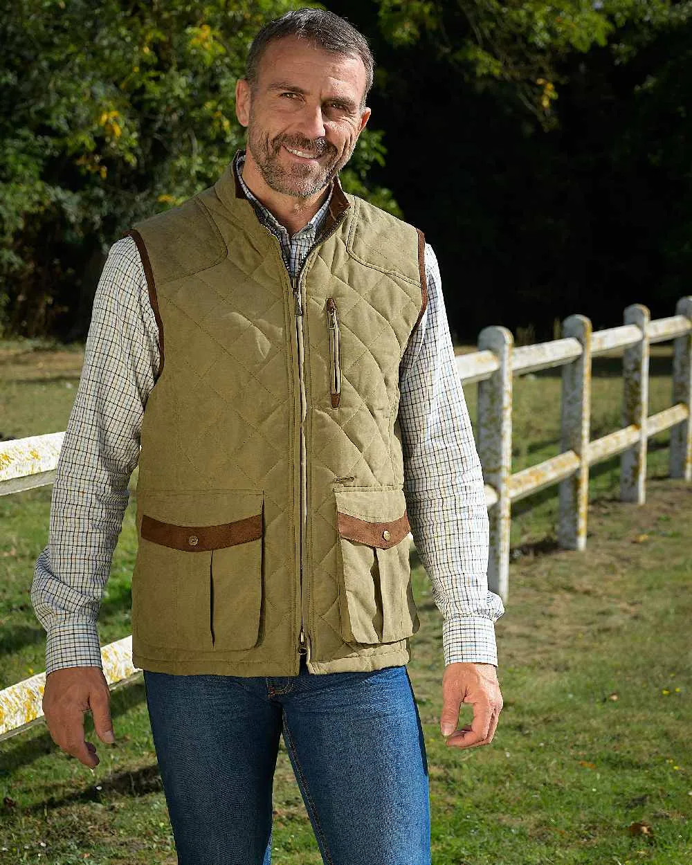 Baleno Thames Quilted Bodywarmer Tartan Plaid Shirts Men