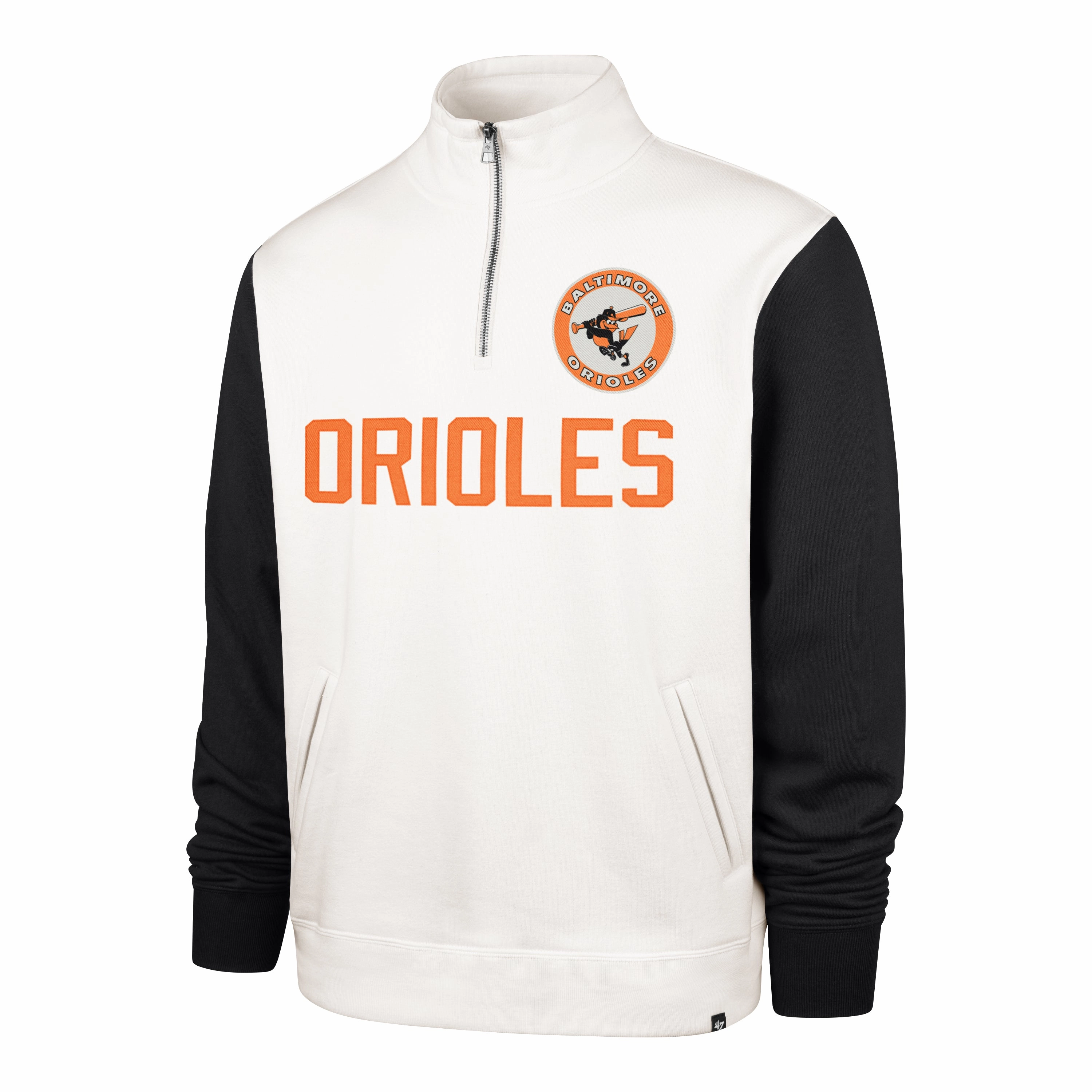 BALTIMORE ORIOLES COOPERSTOWN WINNING STREAK '47 1/4 ZIP
