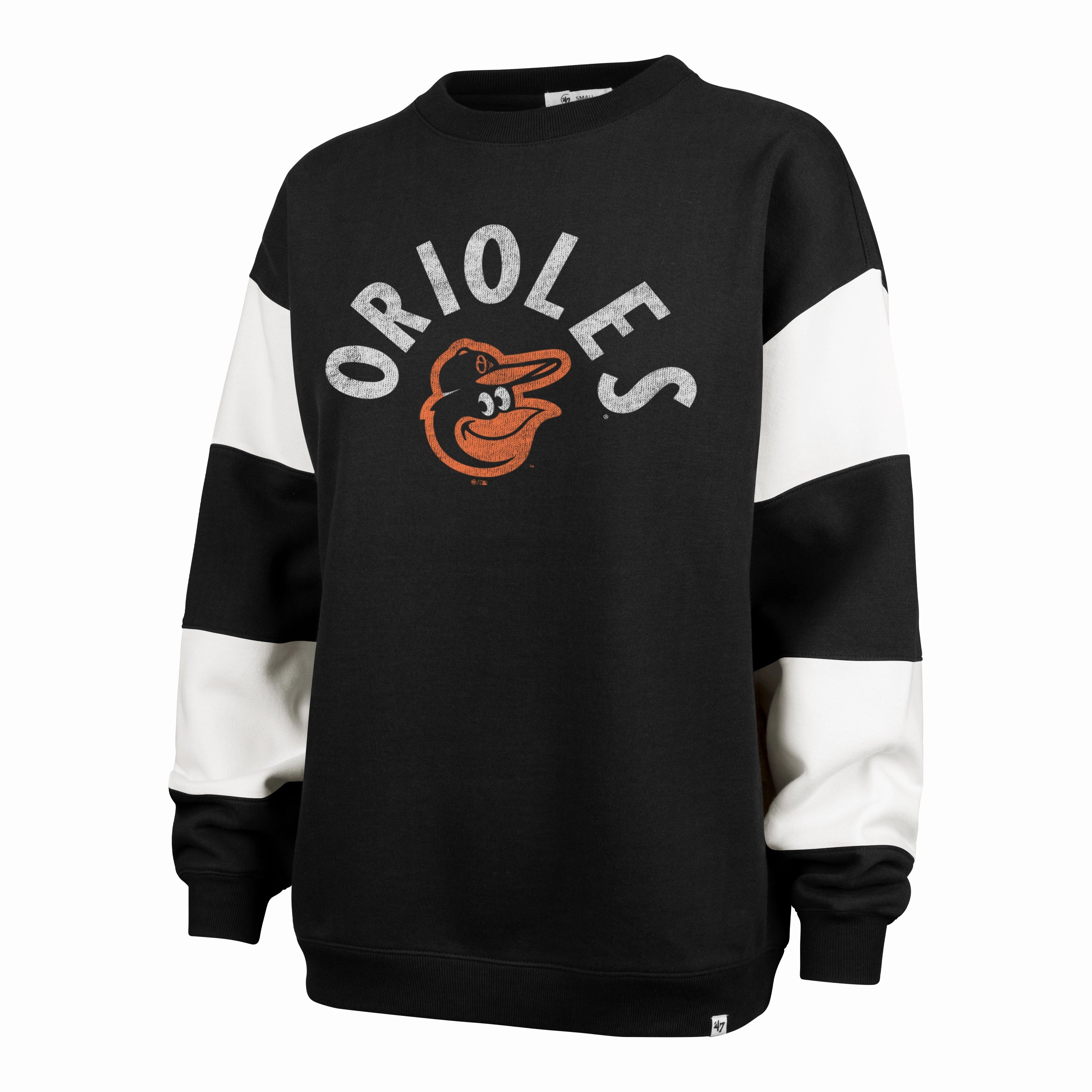 BALTIMORE ORIOLES EEPHUS '47 BARRED CREW WOMENS