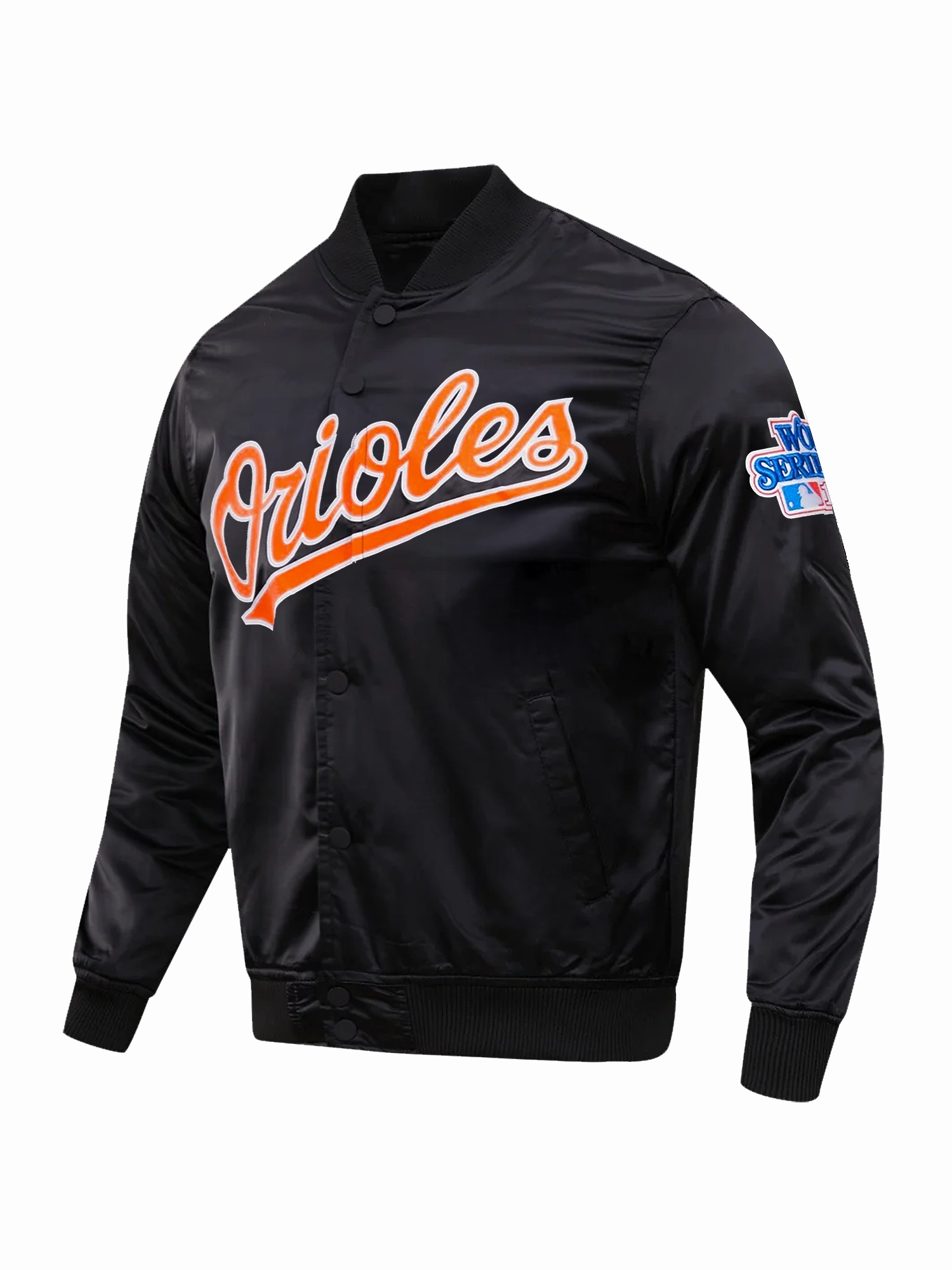 Baltimore Orioles Pro Standard MLB Team Classic Satin Button Jacket - Black