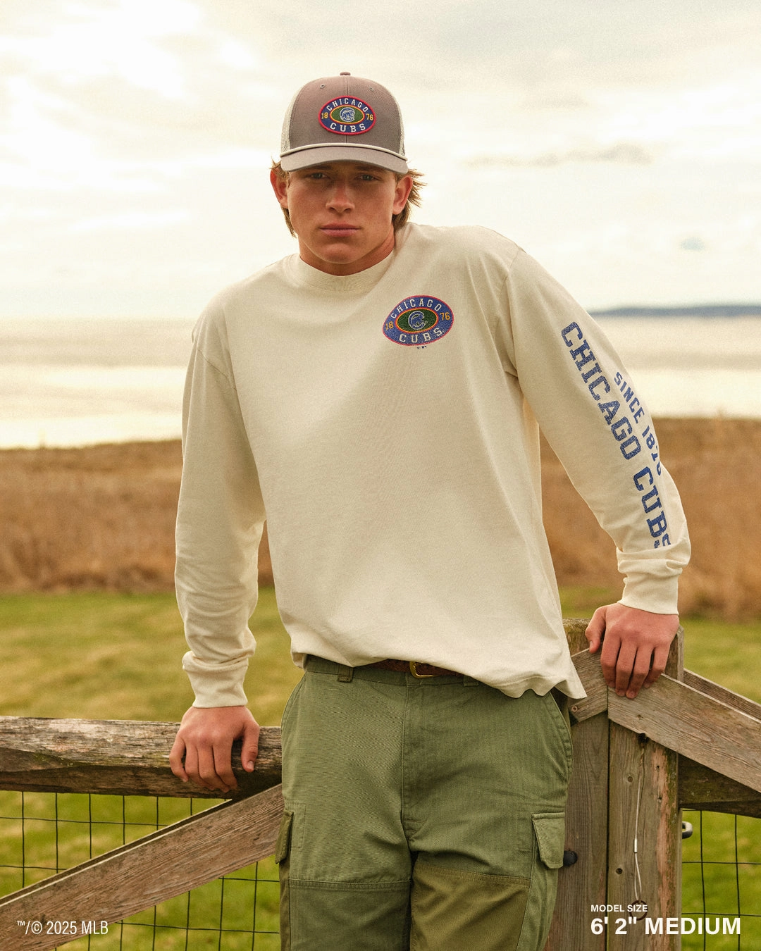 BALTIMORE ORIOLES TIDE SWEEP MONTAUK '47 FOUNDATION LONG SLEEVE TEE