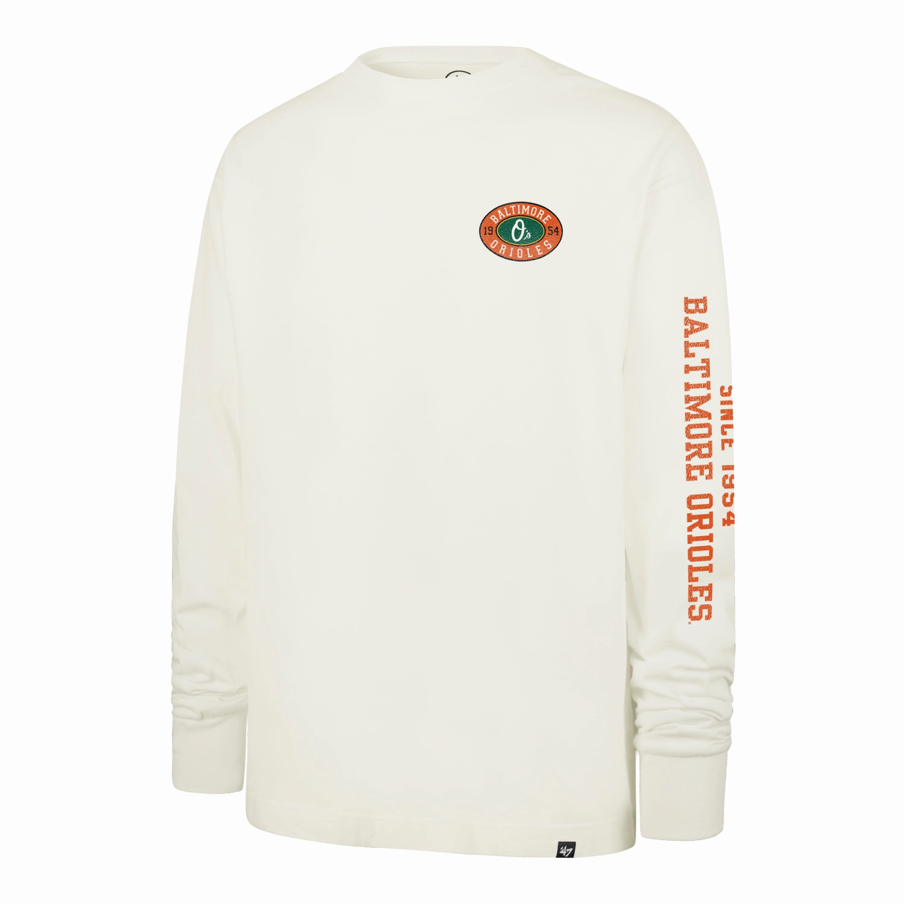 BALTIMORE ORIOLES TIDE SWEEP MONTAUK '47 FOUNDATION LONG SLEEVE TEE