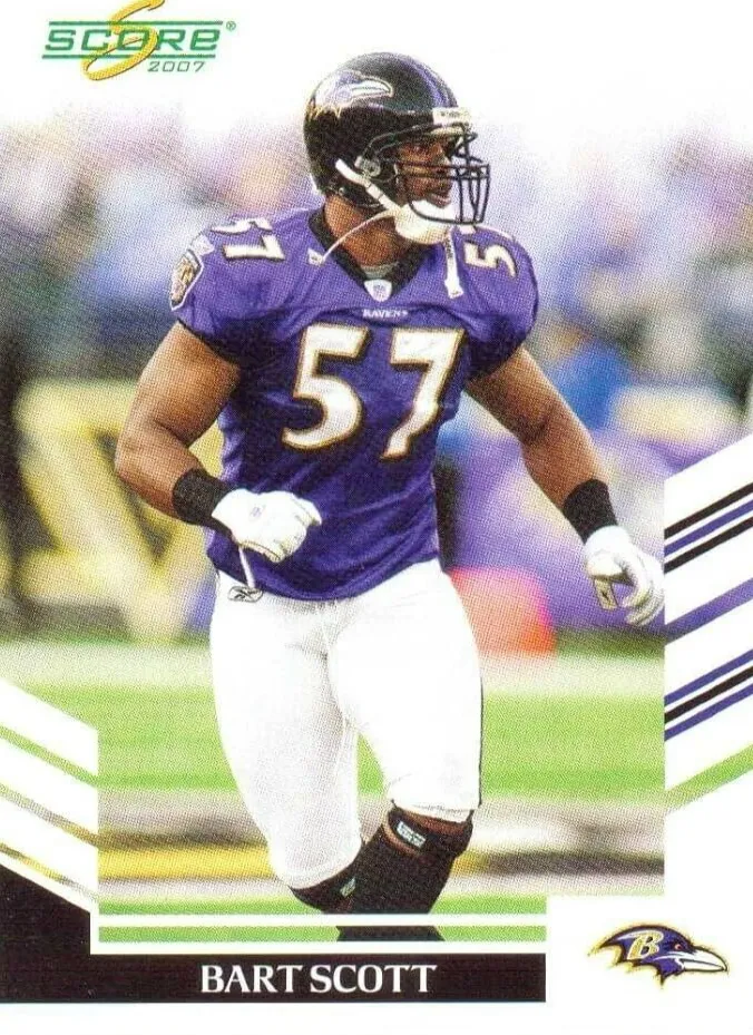 Bart Scott Signed Baltimore Ravens Jersey (Beckett) 2006 Pro Bowl Linebacker
