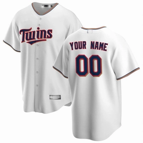 Baseball Jerseys Custom Minnesota Twins White Home Replica Custom Jersey