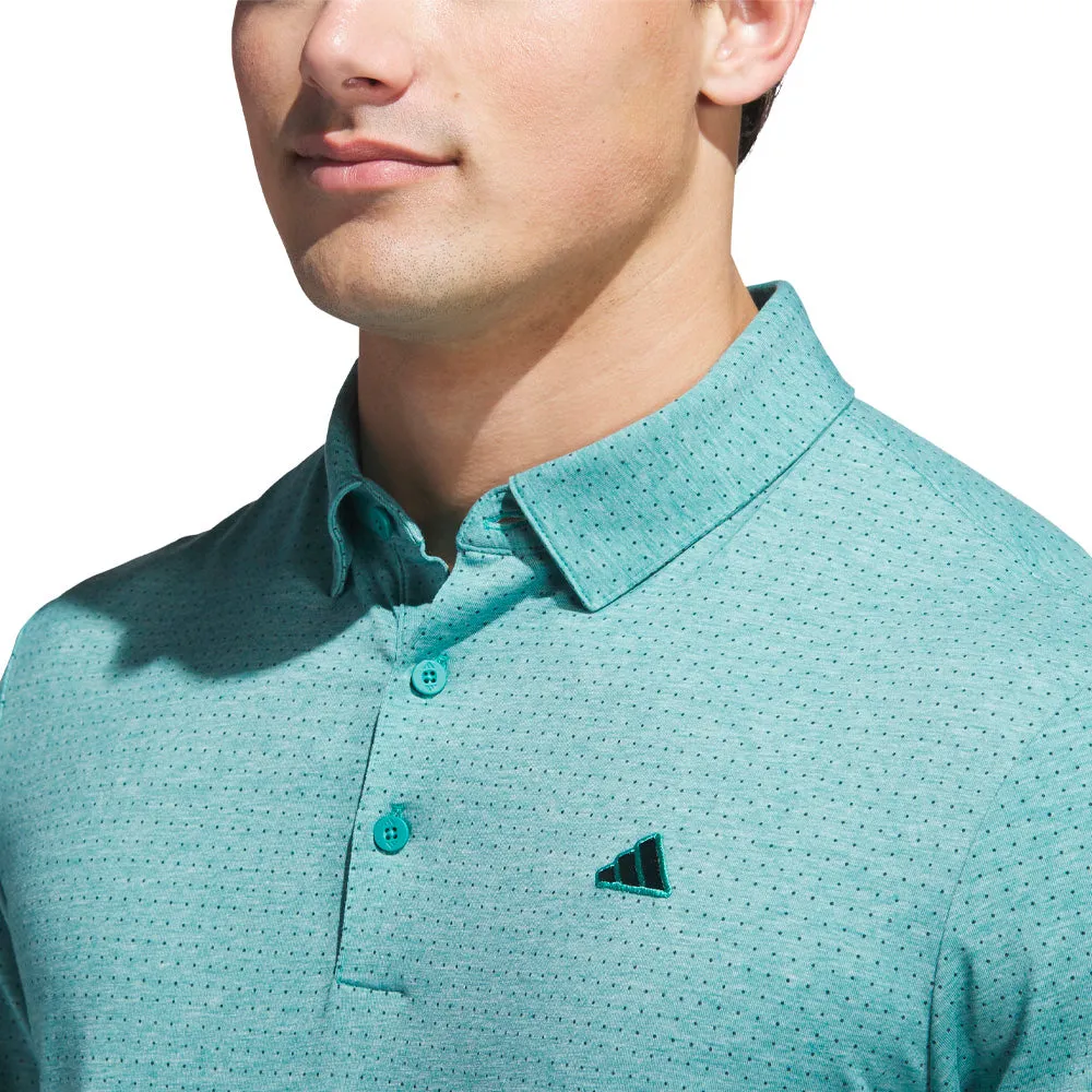 Adidas Go-To Rise Print Polo Shirt - Pure Teal Exclusive Deal Engineered for Speed