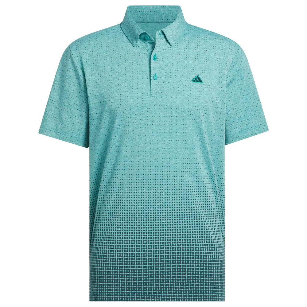 Power Every Step Adidas Go-To Rise Print Polo Shirt - Pure Teal